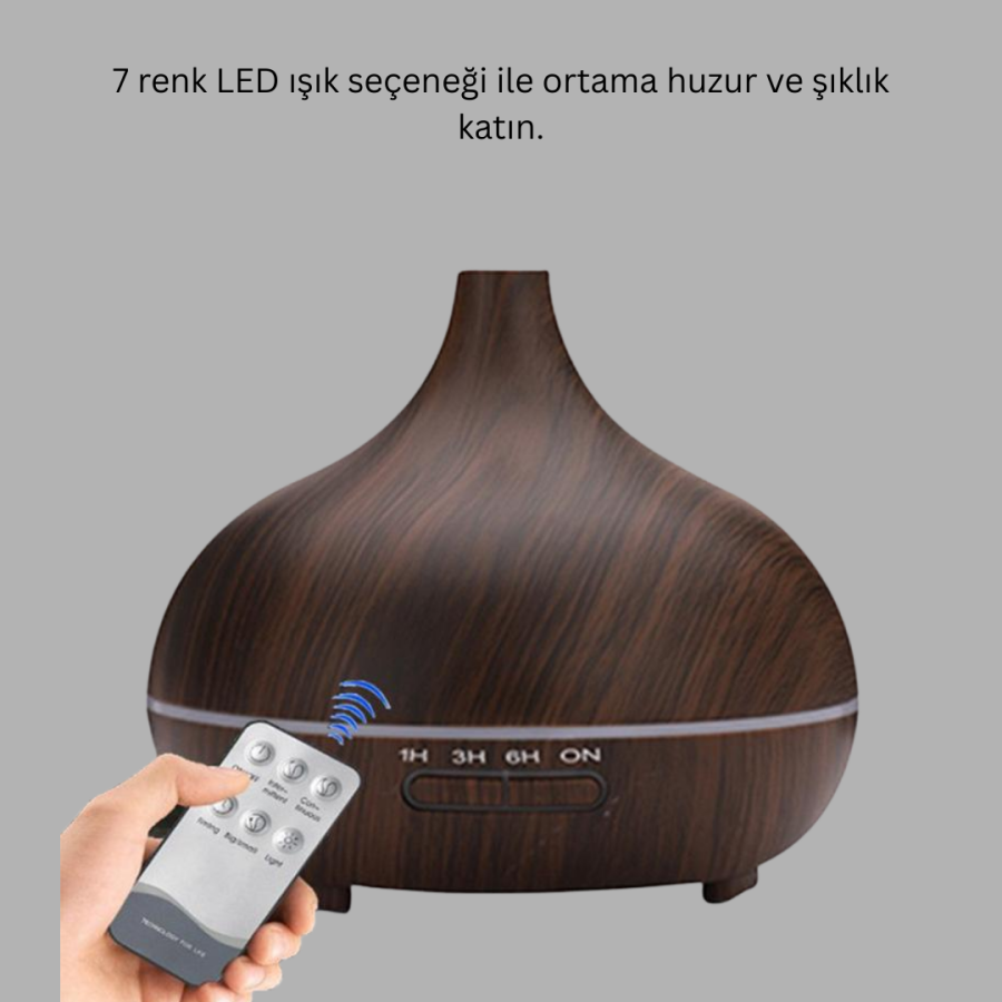 550ML Ultrasonic Air Humidifier and Aromatherapy Diffuser