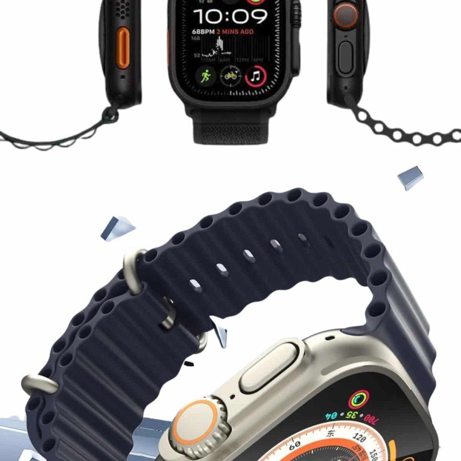 Smart Watch Voice Call Vibrating GPS Connection Listening to Music Social Media Notifications