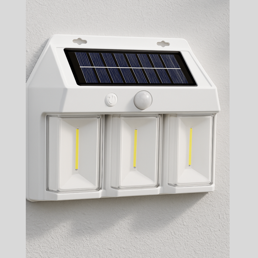3 in 1 Solar Wall Lamp – IP65 Waterproof with Motion Sensor 3 in 1 Solar Wall Lamp – IP65 Waterproof with Motion Sensor