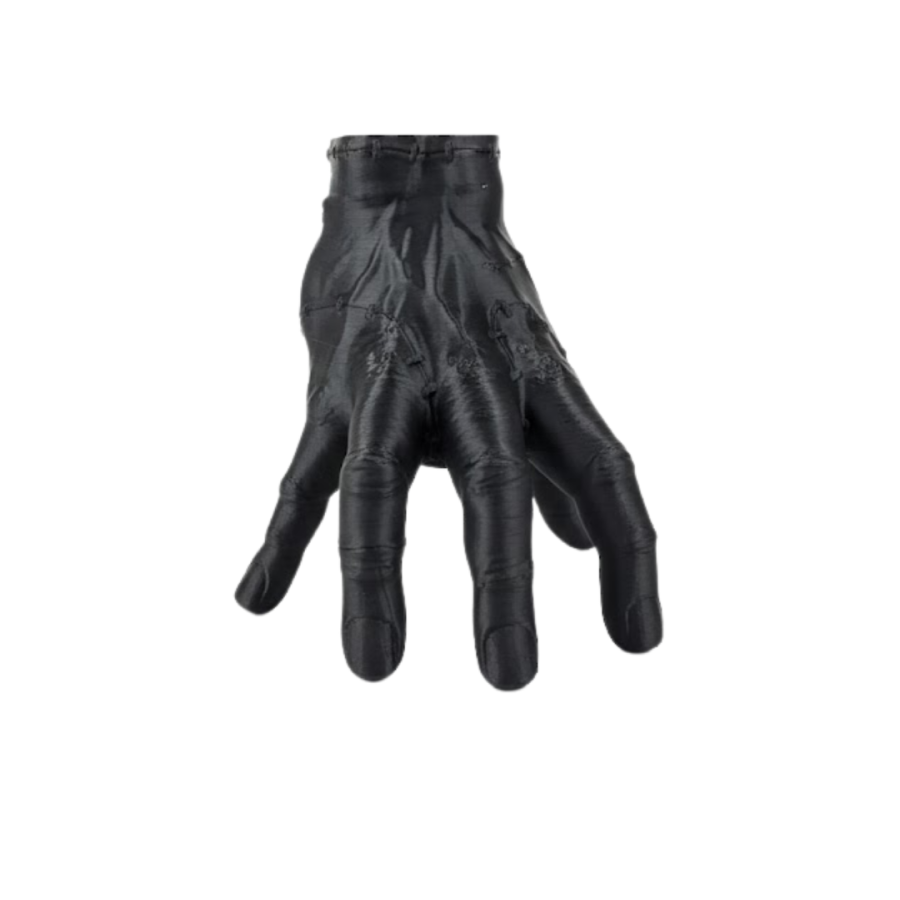 3D Decorative Black Hand Object 17x16 cm Gothic and Modern Accessory