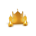 3D Mosque Table Top Decoration Gift Set with LED Candles with 2 Batteries 3D Mosque Table Top Decoration Gift Set with LED Candles with 2 Batteries