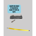12-Piece Acrobat Bits Screwing Set Flexible Tip Versatile Use