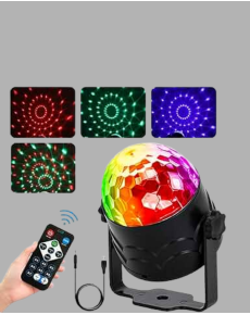 3 Colors 7 Modes Rotating Disco Ball Light