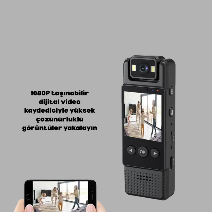 128GB Supported Mini Camera with Motion Detection
