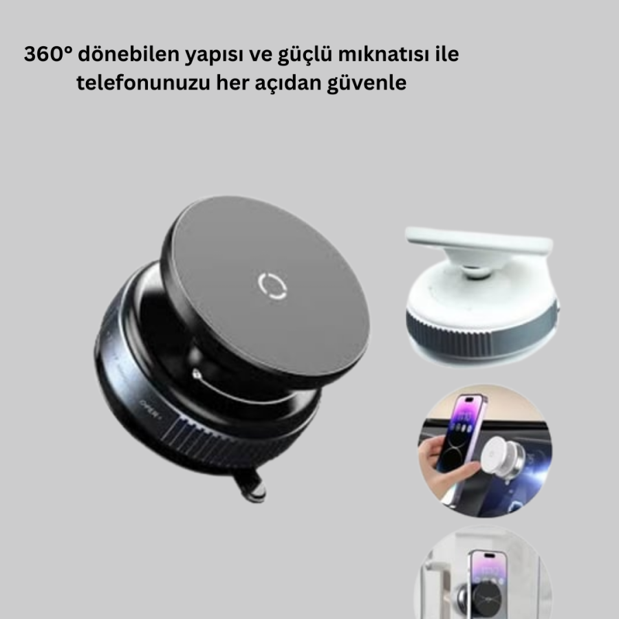 In-Car Phone Holder Strong Magnetic Vacuum Model