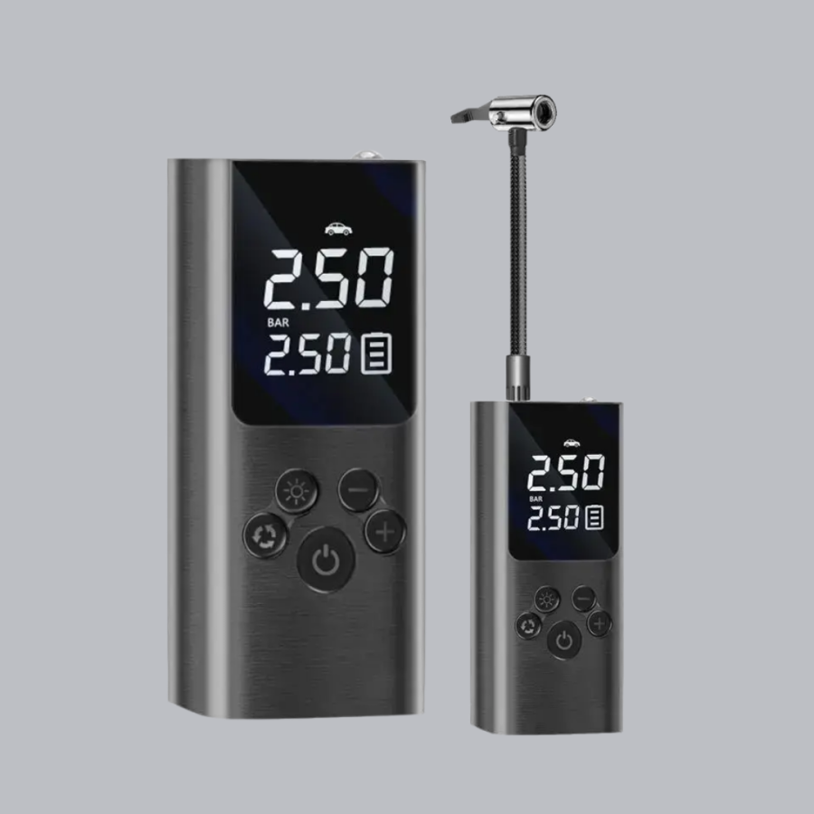 Digital Air Pump with LED Light Car Bike Compatible