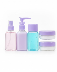 5 Piece Travel Bath Set 30ml Transparent Portable Bottle Set