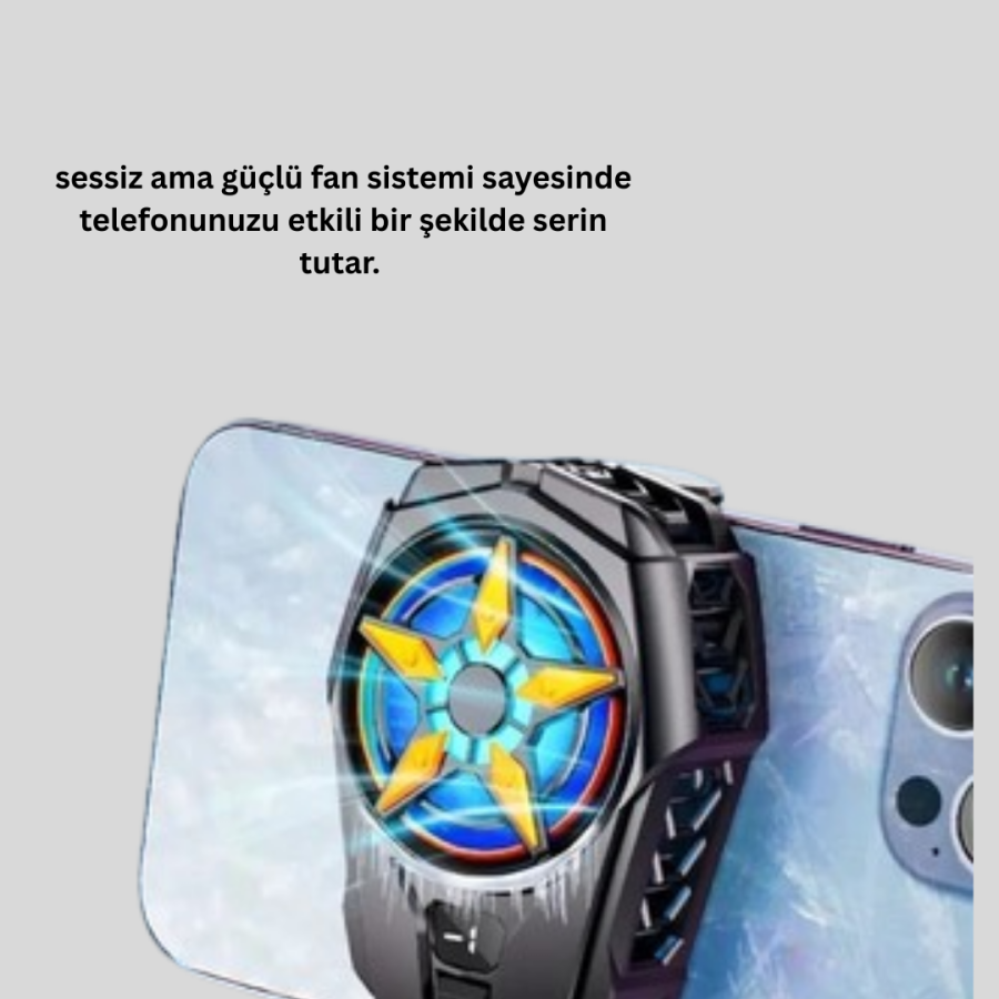 Portable Phone Cooler with 2 Stage Speed ​​Adjustment