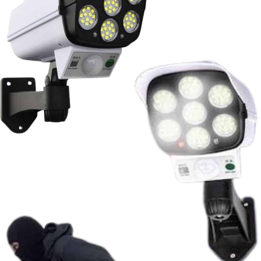 Solar Garden Lighting With Motion Sensor Remote Control Camera View