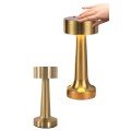 Gold Color Table and Night Light Touch Rechargeable Table Lamp