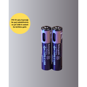 USB Rechargeable AAA Battery with Fast Charging Technology – Full Charge in 40 Minutes