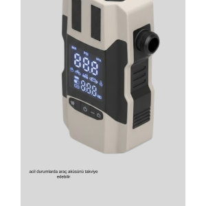 12,000 mAh Battery Booster Powerbank Built-in Air with Digital Display 12,000 mAh Battery Booster Powerbank Built-in Air with Digital Display