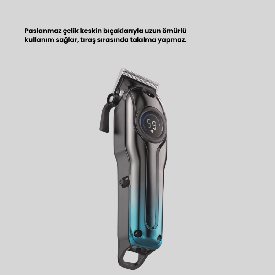Wireless/Wired Men s Shaver with USB Type-C Rechargeable