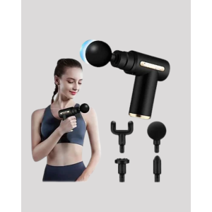 6 Stage Muscle Massage Gun 4 Heads Powerful Silent Athlete Massage Device Rechargeable