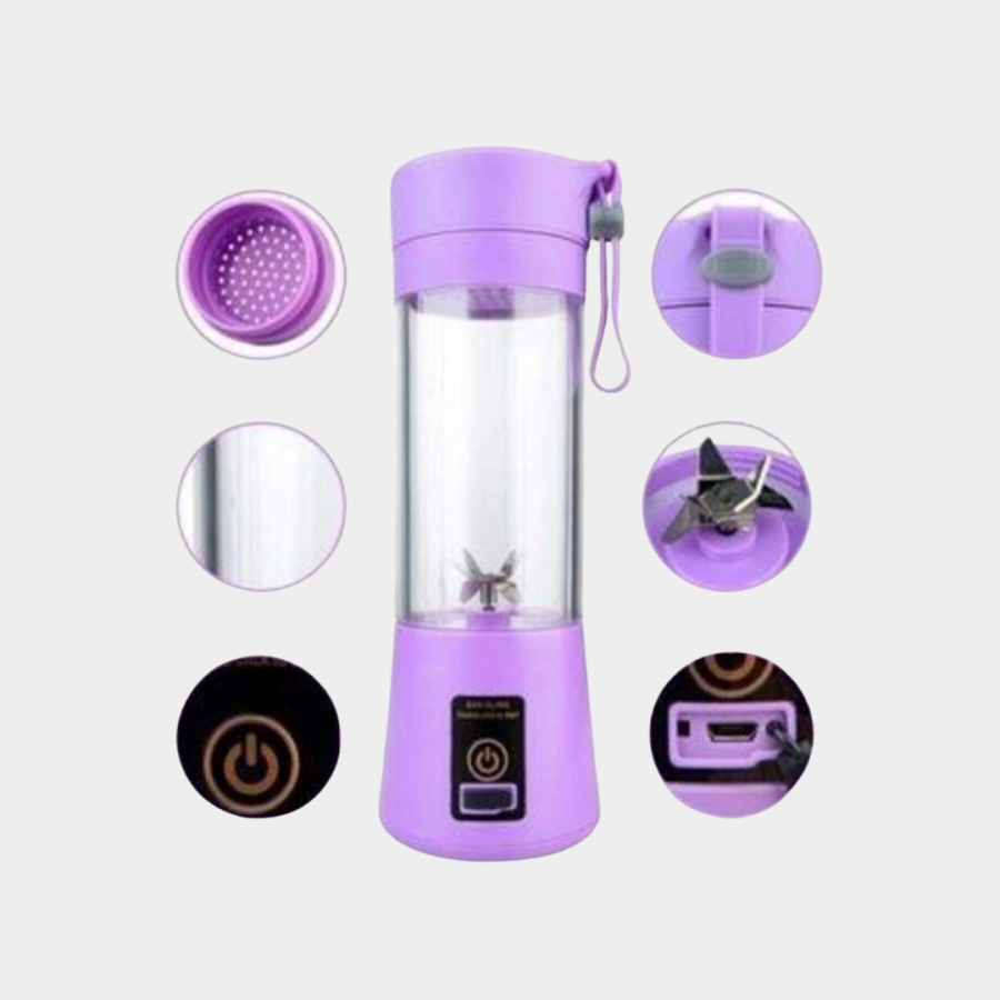 Rechargeable 380ml Portable Smoothie Blender USB Mini Shake Maker Rechargeable 380ml Portable Smoothie Blender USB Mini Shake Maker