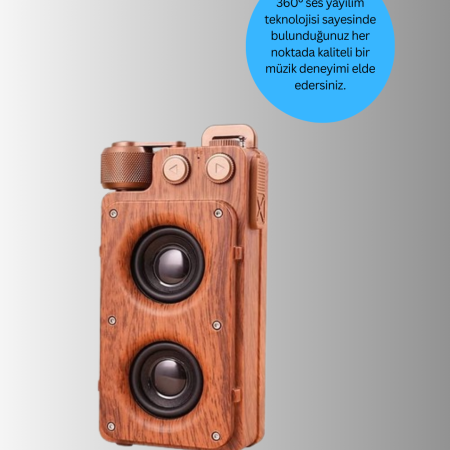 Wood Style Wireless Speaker 5W Powerful Bass TF USB AUX Wood Style Wireless Speaker 5W Powerful Bass TF USB AUX