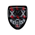 Hallowen Party Mask Neon Led Light Mask 3 Modes Halloween Mask