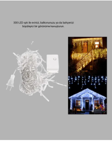 3x3 LED Waterfall Curtain Light Celebration and Decor Lighting
