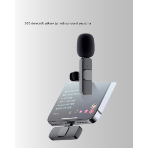 2 Wireless Lapel Microphones with Lightning Input Double Recording