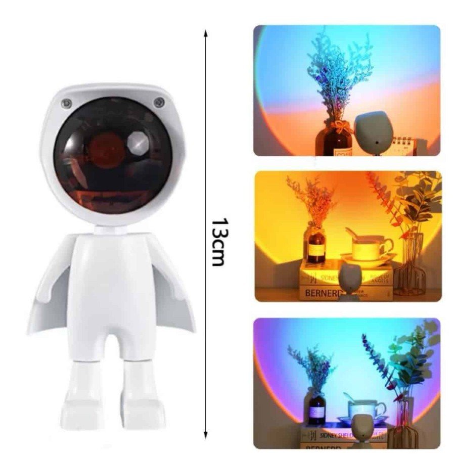 180 Degree Rotatable Astronaut Table and Night Light Projector