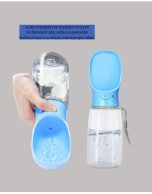 Pet Water Dispenser with Anti-Leak Silicone Ring For Travel Travel