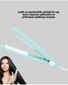 2 in 1 Hair Straightener and Curler – Versatile Use for Straight and Curly Hair