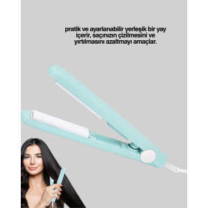 2 in 1 Hair Straightener and Curler – Versatile Use for Straight and Curly Hair