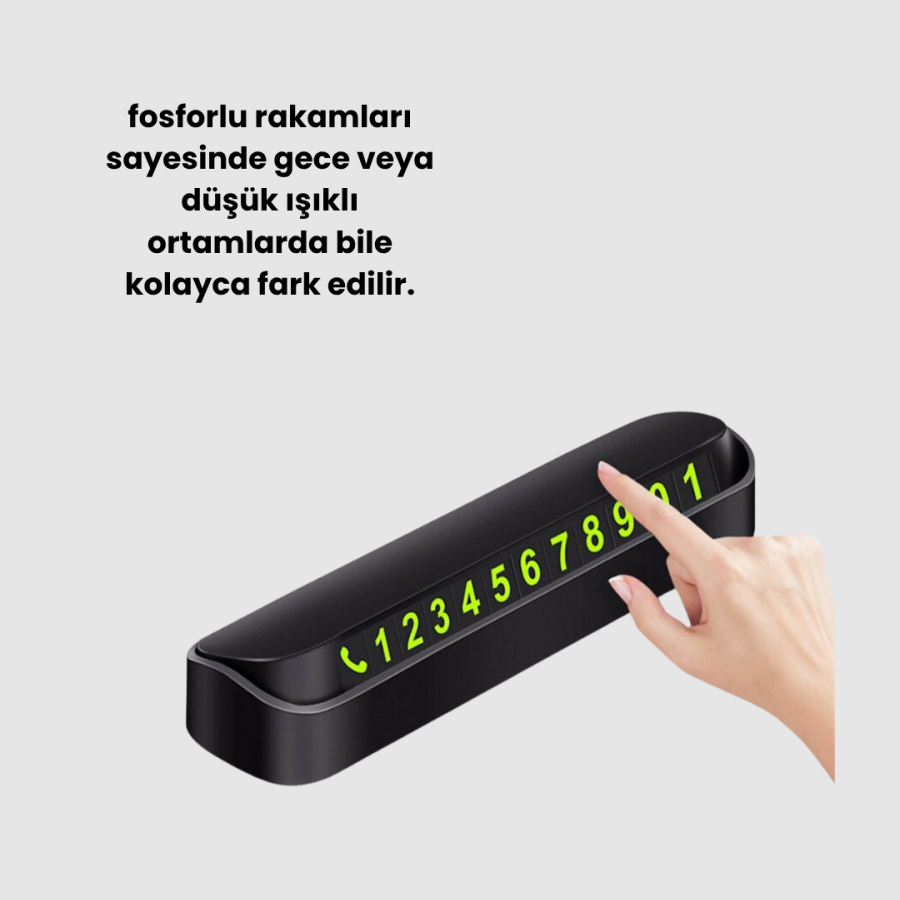 Compact Highlight Parking Number Sign – Elegance by Day, Visibility by Night Compact Highlight Parking Number Sign – Elegance by Day, Visibility by Night