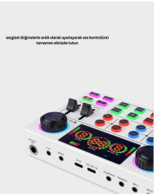 Multi-Effect Live Broadcast Audio Mixer USB and Wireless Compatible