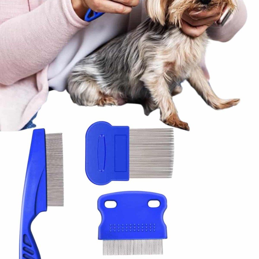 Pet Lice Comb Set Set of 4 with Stainless Steel Blades Pet Lice Comb Set Set of 4 with Stainless Steel Blades