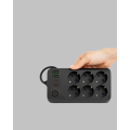 2500W Powerful 6-Plug Socket with USB and Type-C Output Thermal Protection