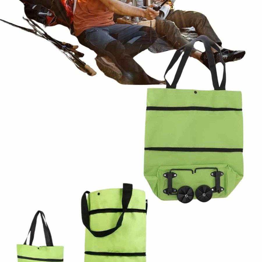 Market Bag Folding Market Trolley with Wheels Bag Grocery Shopping Trolley