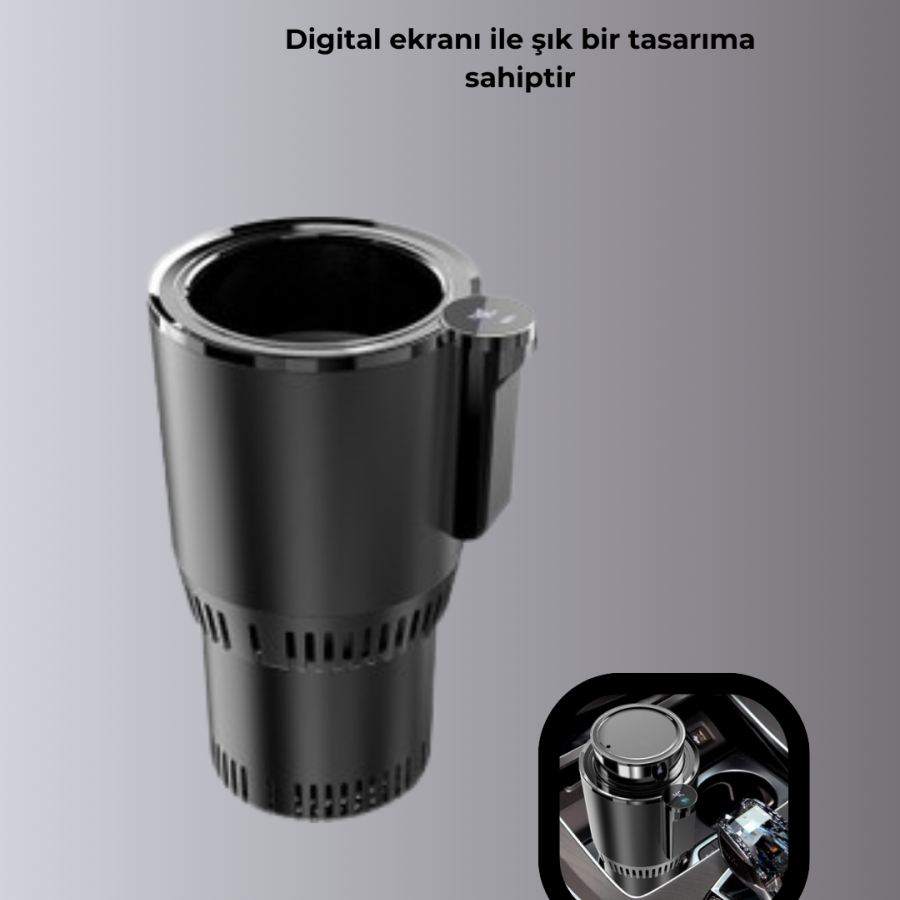 Vehicle Interior Heater Cooler Cup Holder 60°C Heating -4°C Cooling
