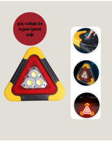 2000mAh Capacity Portable Triangle Parking Light