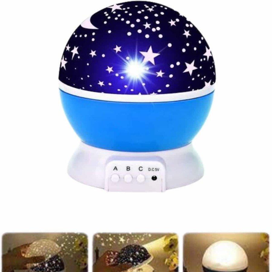 Starry Night Light Purple Projection Appearance Table Lamp Color Changable