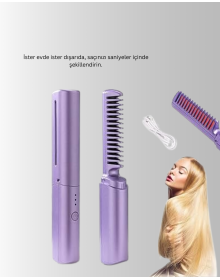 Portable Hair Straightening Comb – Adjustable Heat Control