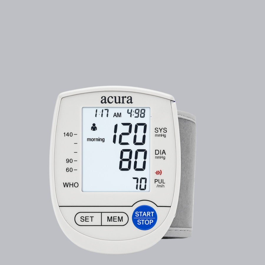 Digital Wrist Blood Pressure Monitor with HD Screen with Dual Power Supply