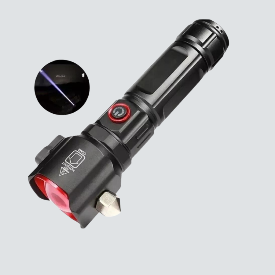 Strong Light Flashlight Emergency Hammer and Compass Strong Light Flashlight Emergency Hammer and Compass