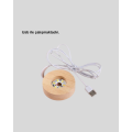 Illuminated Crystal Ball with USB Connection Modern Wooden Based Decor