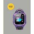 S10 Purple Child Tracking Watch with Electronic Barrier and Voice Message Support