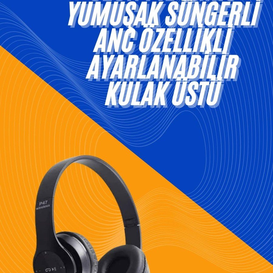 Wireless 5.0 Bluetooth Wireless Headphones ANC Featured On-Ear Adjustable
