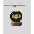 3D Saturn Engraved Crystal Ball Decorative LED Lighted Night Light