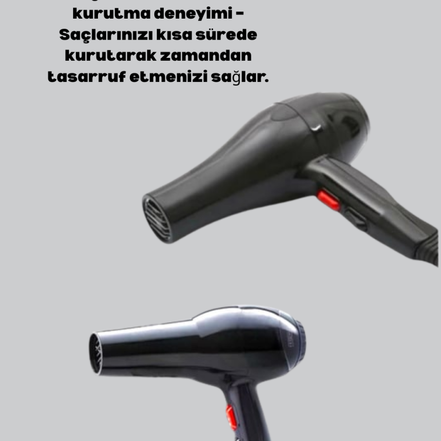 Ergonomic Blow Dryer with 2200W Powerful Motor Ergonomic Blow Dryer with 2200W Powerful Motor