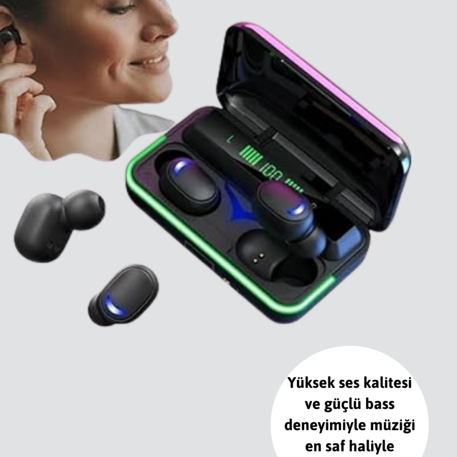 E10 Bluetooth Headset with Powerbank Game Mode and Stylish Design