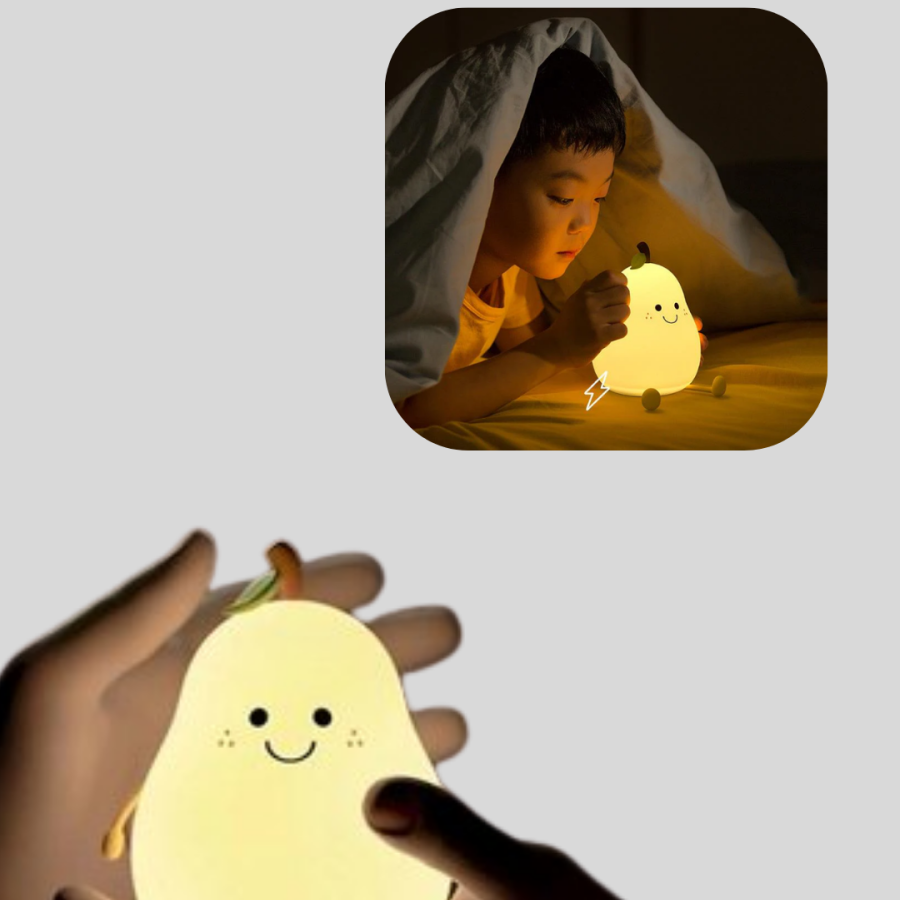 Modern Pear Night Light Wireless Charging LED Lighting