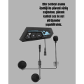 BT22 Motorcycle Helmet Bluetooth Headset Intercom Supported