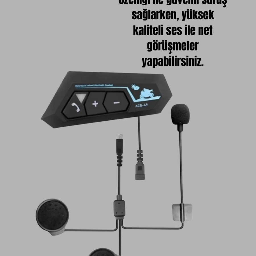 BT22 Motorcycle Helmet Bluetooth Headset Intercom Supported