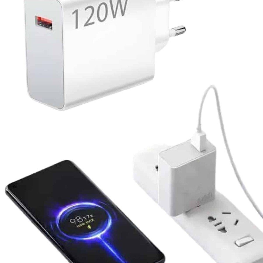 Type C High Speed ​​Charger White 120W Ultra Long Life