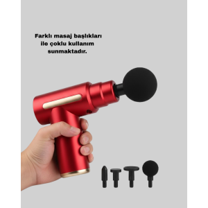 Vibrating Massage Gun 4 Heads 6 Speed Adjustable Muscle Relaxer Vibrating Massage Gun 4 Heads 6 Speed Adjustable Muscle Relaxer