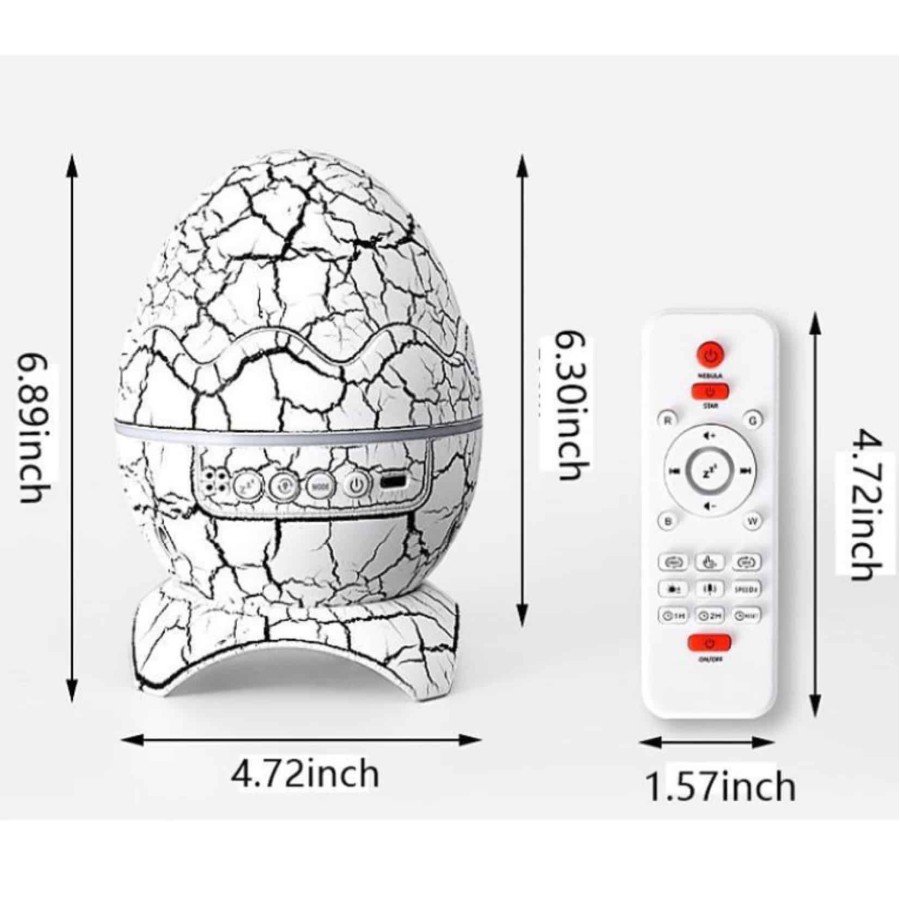 Egg Shaped Water Wave Bluetooth Speaker Lamp Colorful Rechargeable